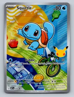 Squirtle Holo Promo ME: Mega Evolution Promo 039 NM Pokemon TCG - Image 1