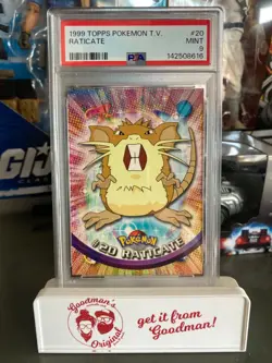1999 Pokemon Topps TV - RATICATE #20 - PSA 9, Mint: Fresh Grade! - Image 1