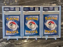 3x Shadowless PSA Base Set Bulbasaur Charmander Squirtle Pokemon 44 46 63 /102 - - Image 2
