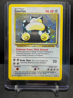 Snorlax 11/64 Holo Rare Pokemon 1999 Jungle - LP - Image 1