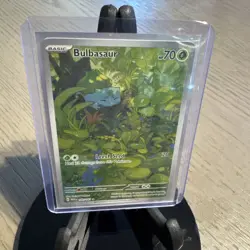 Pokemon TCG Bulbasaur 166/165 Sv: Scarlet & Violet 151 Illustration Rare Holo - Image 1