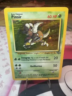 Pokemon TCG Pinsir Jungle 9/64 Holo Unlimited Holo Rare - Image 1