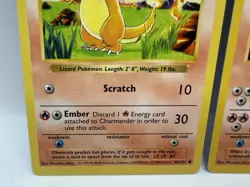 Pokemon 2 Card Lot: Charmander 46/102 & Charmeleon 24/102 Base Set (Shadowless) - Image 4
