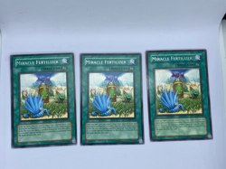3 x Miracle Fertilizer Crossroads of Chaos Rare CSOC-EN057 Unlimited - Image 1