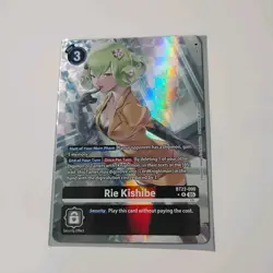 RIE KISHIBE Digimon: Cyber Eden Card Game BT22-090 Alt Art 1 Star RARE NM/MINT - Image 2