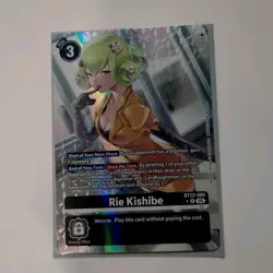RIE KISHIBE Digimon: Cyber Eden Card Game BT22-090 Alt Art 1 Star RARE NM/MINT - Image 4