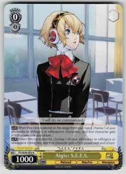 Aigis: S.E.E.S. N Persona 3 Reload P3/SE46-E03N NM Weiss Schwarz - Image 1