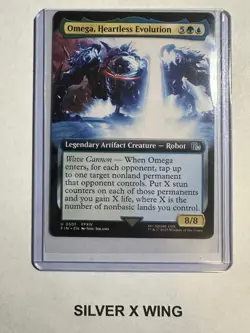 Omega, Heartless Evolution Extended Art x1, MTG, Final Fantasy, FIN, NM - Image 1