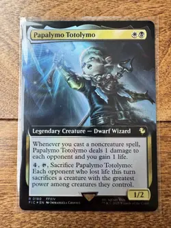 Magic MTG Final Fantasy - Papalymo Totolymo EXTENDED ART FOIL 0180 - Image 1