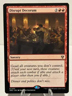 Disrupt Decorum 151 R Commander: Murders at Karlov Manor NM MTG - Image 1