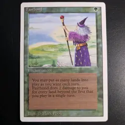 Mtg Fastbond LP Revsied 3rd edition Reserved List Rare Magic Card - Image 1
