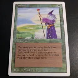Mtg Fastbond LP Revsied 3rd edition Reserved List Rare Magic Card - Image 2
