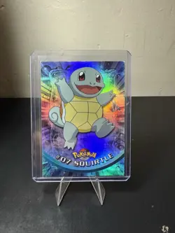 Squirtle 07 Blue Logo Foil TV Animation Edition Topps Pokemon 1999 Holo - Image 3
