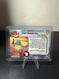 Squirtle 07 Blue Logo Foil TV Animation Edition Topps Pokemon 1999 Holo - Image 4