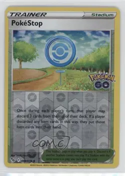 PokeStop Reverse Foil Pokemon Sword & Shield Pokemon Go #068 - Image 1