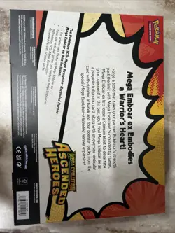 Pokemon TCG Ascended Heroes, Mega Emboar Ex Collection Box New Sealed - Image 3