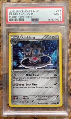 2012 Pokemon B & W Dark Explorers Holo Klinklang 73/108 PSA 9 Mint (POP 8) - Image 1