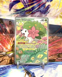 Shaymin - 185/182 - Destined Rivals - Illustration Rare | Pokemon TCG | NM - Image 1