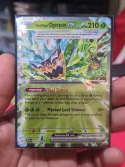 Teal Mask Ogerpon ex - 025/167 - Pokemon Twilight Masquerade Double Rare - Image 1