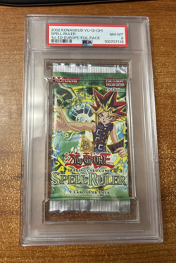 2002 Konami/ Ud Yugioh Spell Ruler 1st Ed- Europe- Foil Pack PSA Nm-Mt 8 - Image 1
