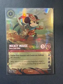 2024 DISNEY LORCANA D23 COLL MICKEY MOUSE FOIL- BRAVE LITTLE TAILOR - Image 1