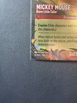 2024 DISNEY LORCANA D23 COLL MICKEY MOUSE FOIL- BRAVE LITTLE TAILOR - Image 2