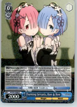 Charming Servants, Ram & Rem - #RZ/S55-E066 R - Weiss Schwarz - NM - Image 1