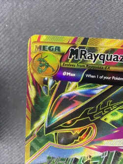 Pokemon TCG M Rayquaza EX Full Art Ultra Rare Ancient Origins Card 98/98 LP/MP - Image 2