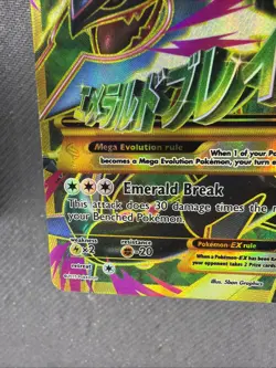 Pokemon TCG M Rayquaza EX Full Art Ultra Rare Ancient Origins Card 98/98 LP/MP - Image 5