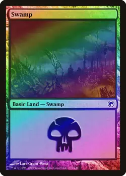Swamp (239) FOIL Scars of Mirrodin PLD Basic Land MAGIC MTG CARD ABUGames - Image 1