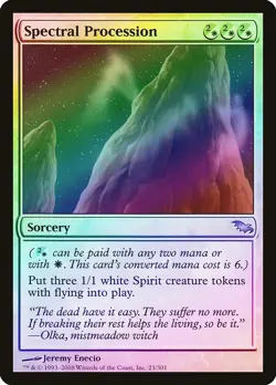 Spectral Procession FOIL Shadowmoor HEAVILY PLD White Uncommon MTG CARD ABUGames - Image 1