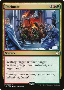 Decimate Commander 2018 NM Red Green Rare MAGIC THE GATHERING CARD ABUGames - Image 1