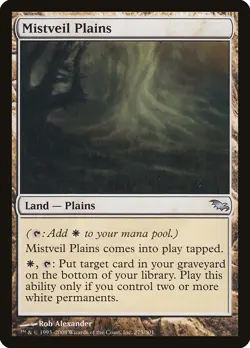 Mistveil Plains Shadowmoor NM Land Uncommon MAGIC THE GATHERING CARD ABUGames - Image 1