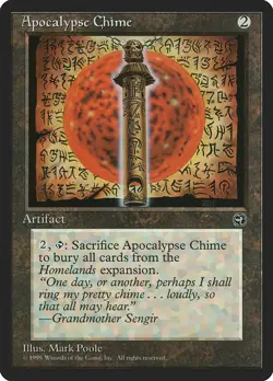 Apocalypse Chime Homelands PLD Artifact Rare MAGIC GATHERING CARD ABUGames - Image 1