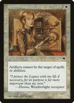 Hanna's Custody Tempest HEAVILY PLD White Rare MAGIC THE GATHERING CARD ABUGames - Image 1