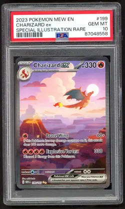 Pokemon Cards - PSA 10 Charizard Ex 199/165 - 151 SIR - GEM MT - PSA10 - Image 1