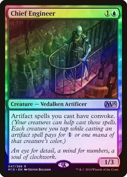 Chief Engineer FOIL Magic 2015 / M15 PLD Blue Rare MAGIC MTG CARD ABUGames - Image 1
