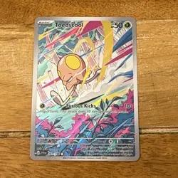 Pokemon Card Toedscool 201/198 Scarlet & Violet Illustration Rare Near Mint - Image 1