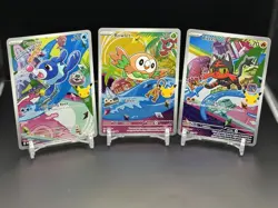Pokemon First Partner Illustration Collection Gen 7 Full Set Alola- 3 Cards - Image 1