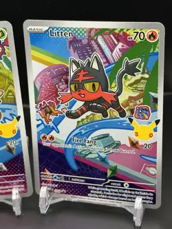 Pokemon First Partner Illustration Collection Gen 7 Full Set Alola- 3 Cards - Image 4