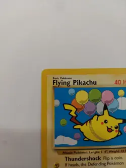Flying Pikachu Promo #25 Pokemon TCG WOTC Black Star Vintage 2001 Rare Card - LP - Image 2