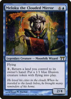 Meloku the Clouded Mirror Champions of Kamigawa HEAVILY PLD Rare CARD ABUGames - Image 1