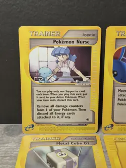 Aquapolis, Expedition Base Set Pokemon Card Lot Energy Switch, Pokemon Nurse etc - Image 3