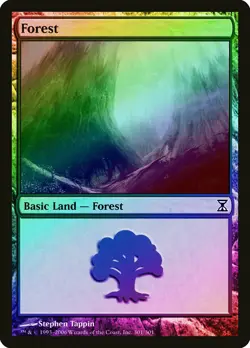 Forest (301) FOIL Time Spiral PLD Basic Land MAGIC GATHERING CARD ABUGames - Image 1