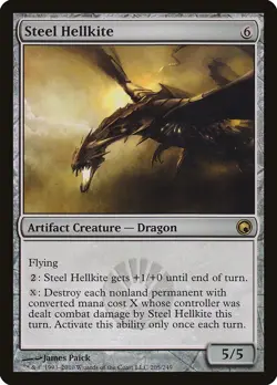 Steel Hellkite Scars of Mirrodin NM Artifact Rare MAGIC MTG CARD ABUGames - Image 1
