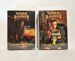Vintage Lot of 1999 Tomb Raider Collectable Card Game Sealed - Image 1