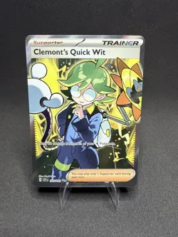 NM Clemont's Quick Wit 229/191 Ultra Rare Surging Sparks Pokemon Card - Image 1