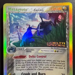 Pokemon Metagross Reverse Holo Stamped EX Delta Species Card 11/113 DS - Image 3