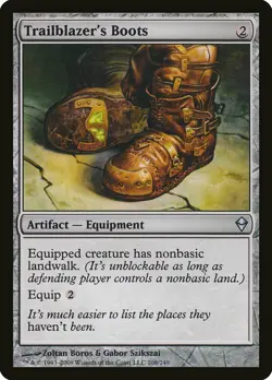Trailblazer's Boots Zendikar NM Artifact Uncommon MAGIC MTG CARD ABUGames - Image 1
