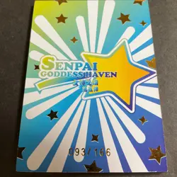WES - Senpai Goddess Haven #5 - SEXR Serial Number Card #093/166! Goddess Story - Image 1